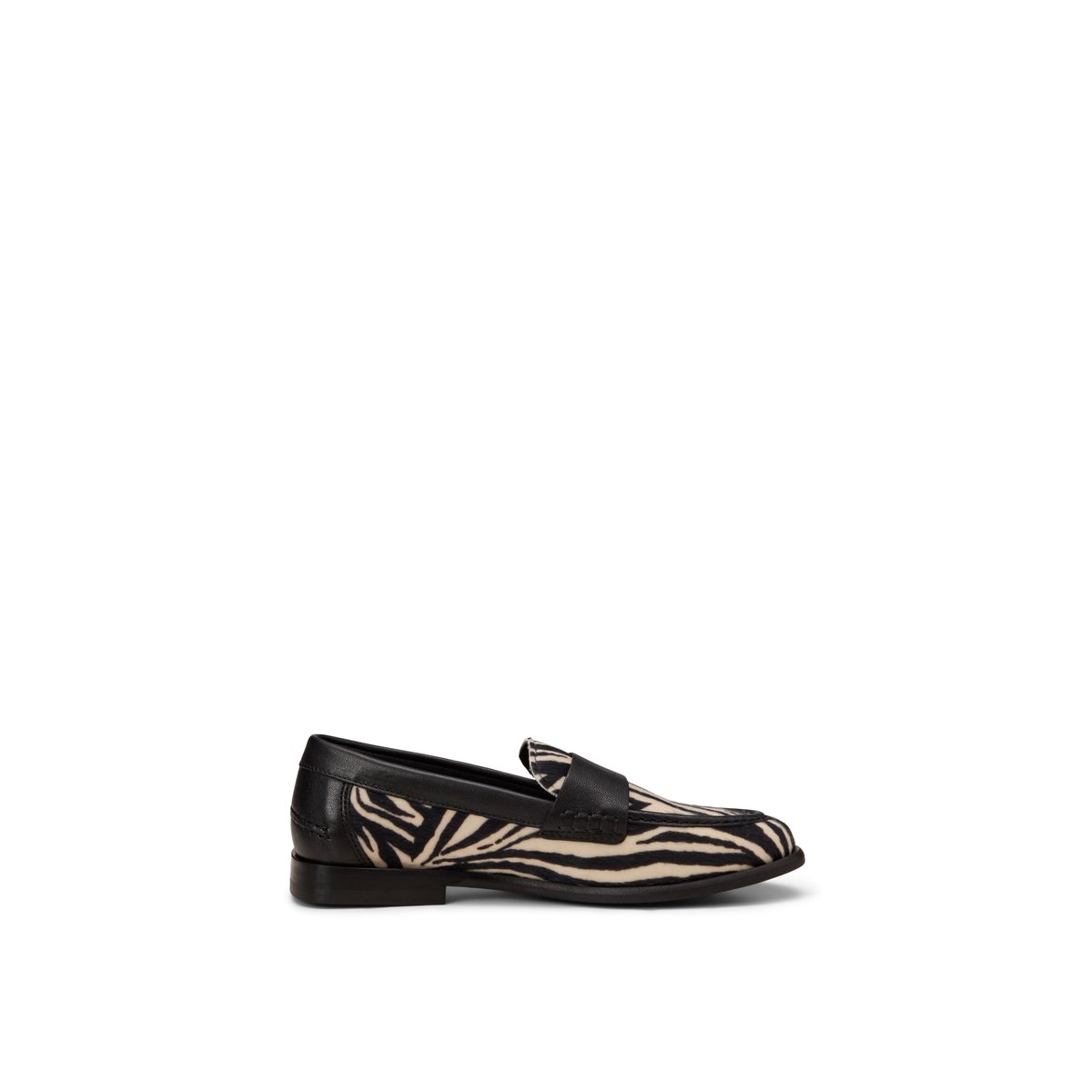 Penny-Loafer modèle Fiona en aspect peau de zèbre noir/blanc, MARC O'POLO