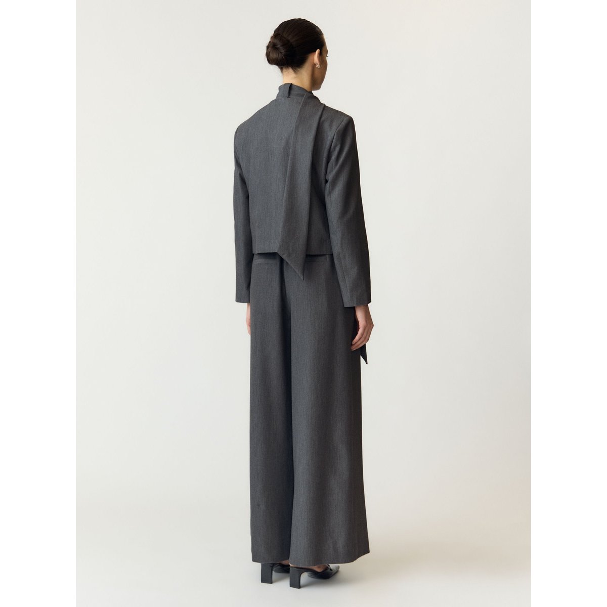 Top gris - medium grey melange1, YAS