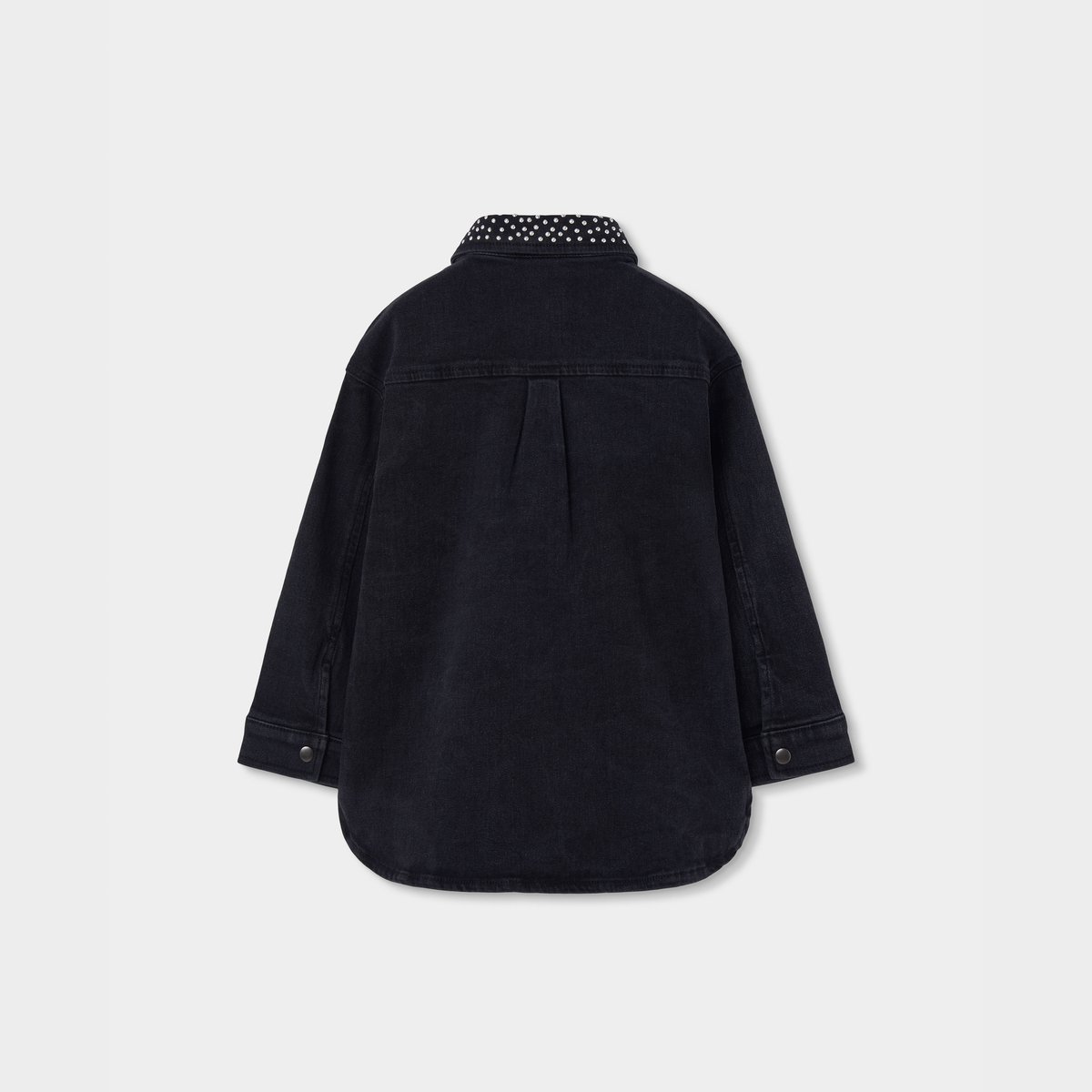 Robe fille en denim noir, BOBOLI
