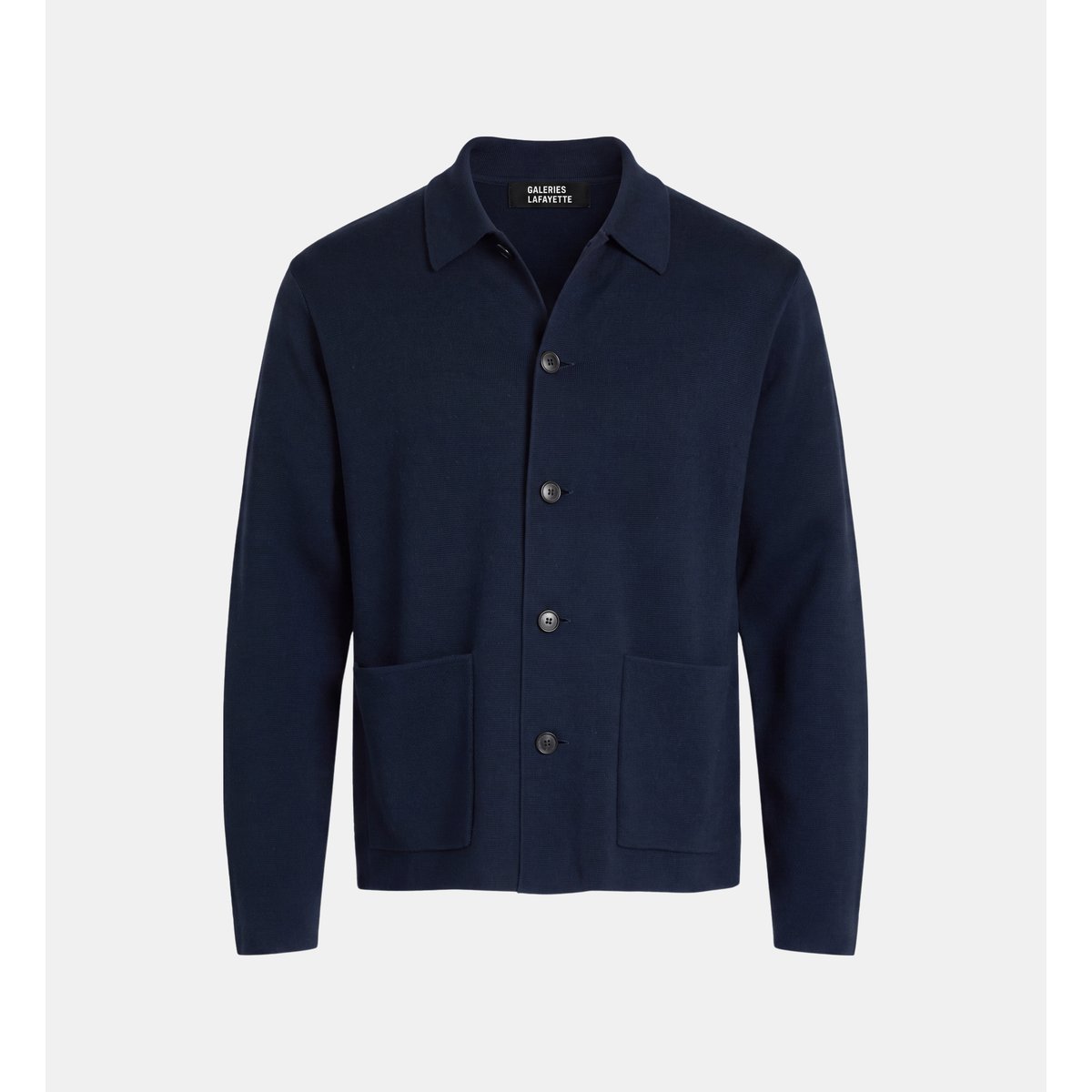 Gilet droit tilano laine bleu marine, GALERIES LAFAYETTE