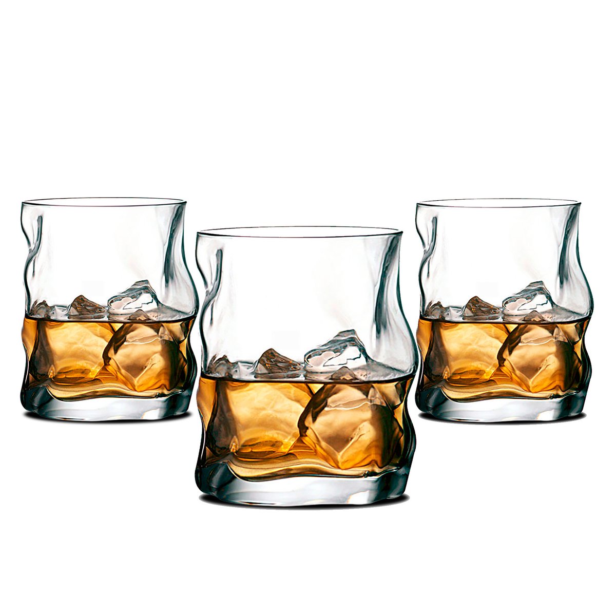 Set de 3 verres à whisky 30cl transparent, WADIGA