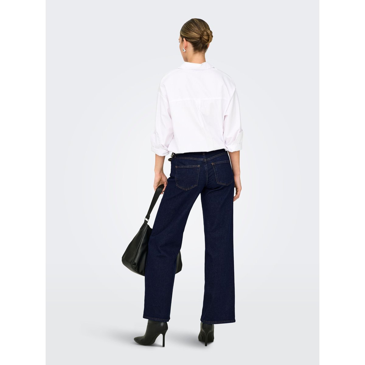 Jean À Jambe Large dark blue denim, ONLY