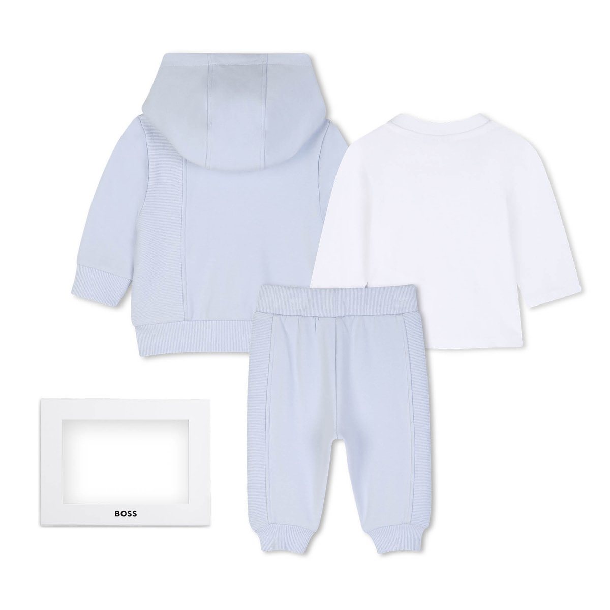 Ensemble pantalon, cardigan et tee-shirt ciel, BOSS KIDSWEAR