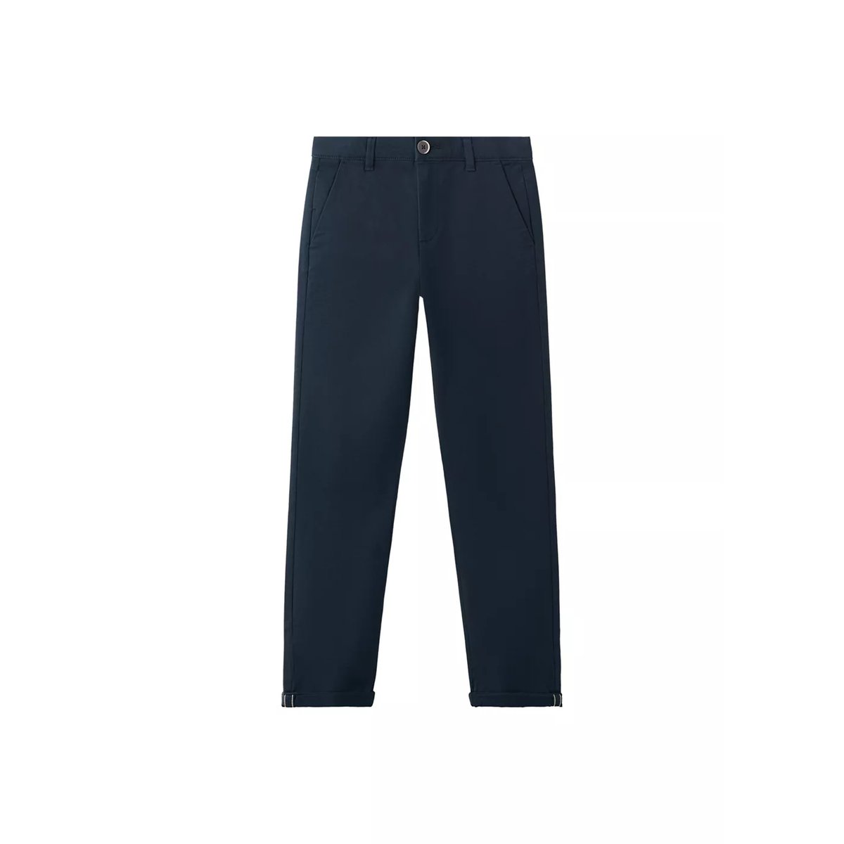 Pantalon chino avec ourlet bleu marine, MANGO KIDS