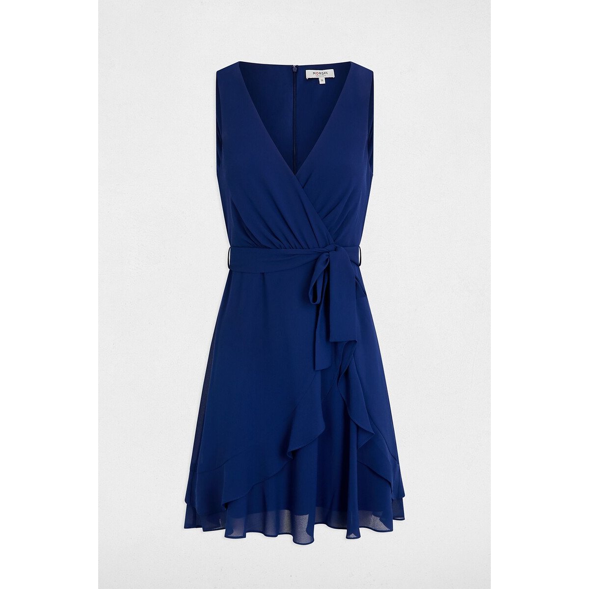 Wrapover Mini Dress navy, MORGAN