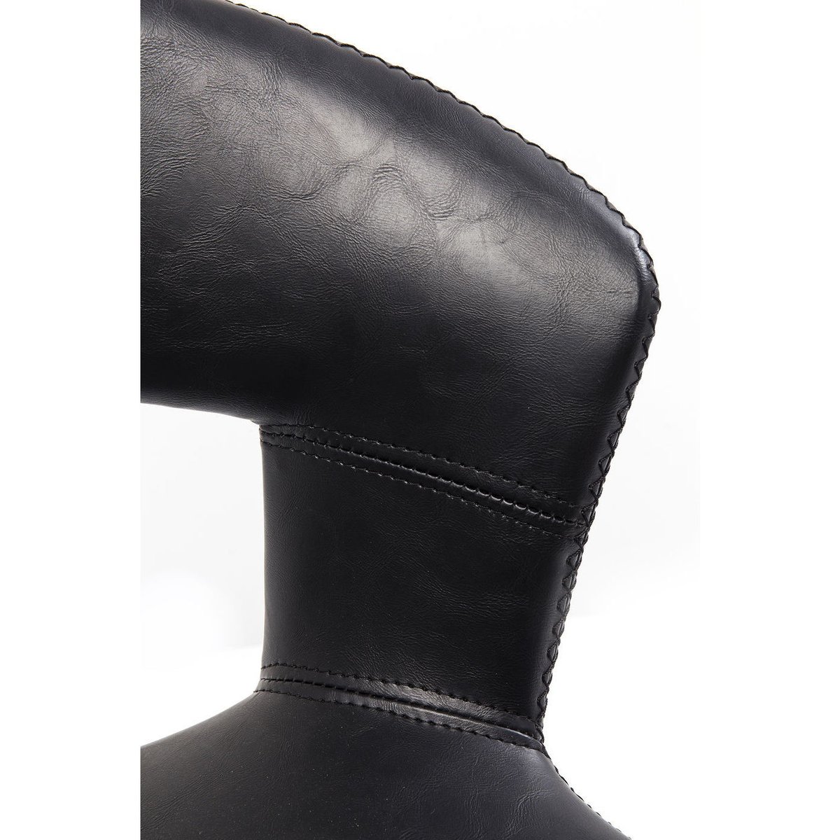 Tabouret de bar en simili, REUNION noir, KARE DESIGN