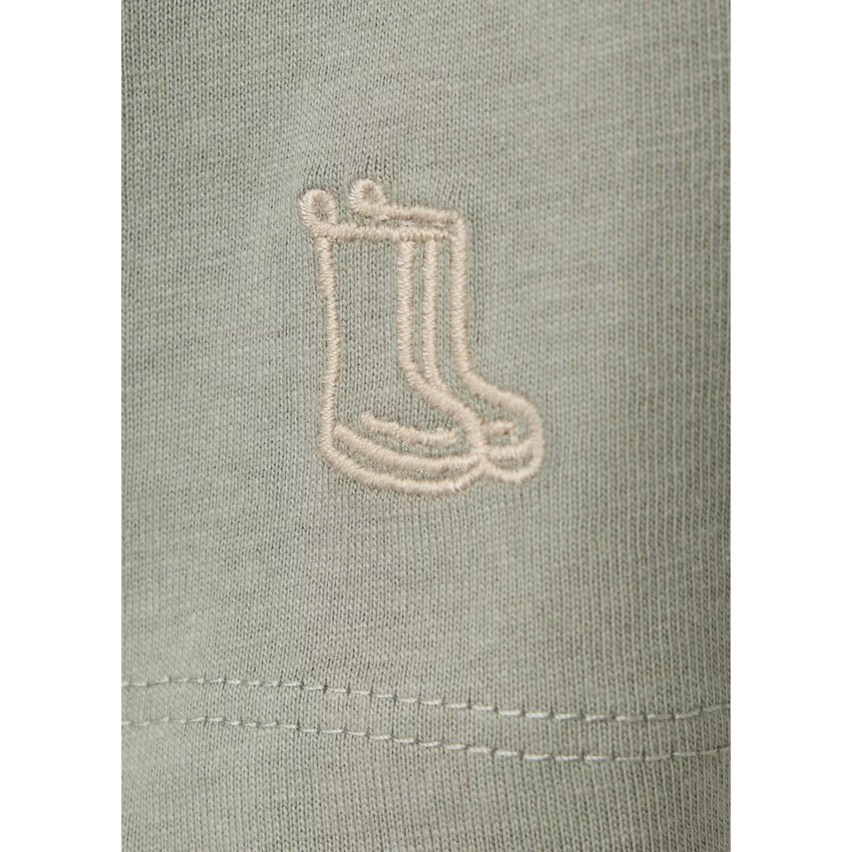 Polo en coton avec détail imprimé vert moyen, MANGO BABY