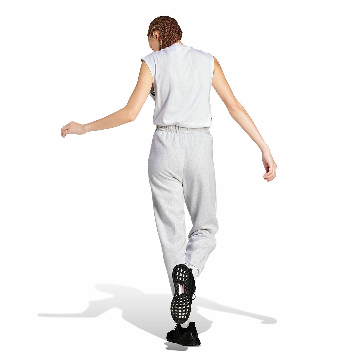 Pantaloni in file Essentials 3 Stripes grigio chiaro, ADIDAS SPORTSWEAR