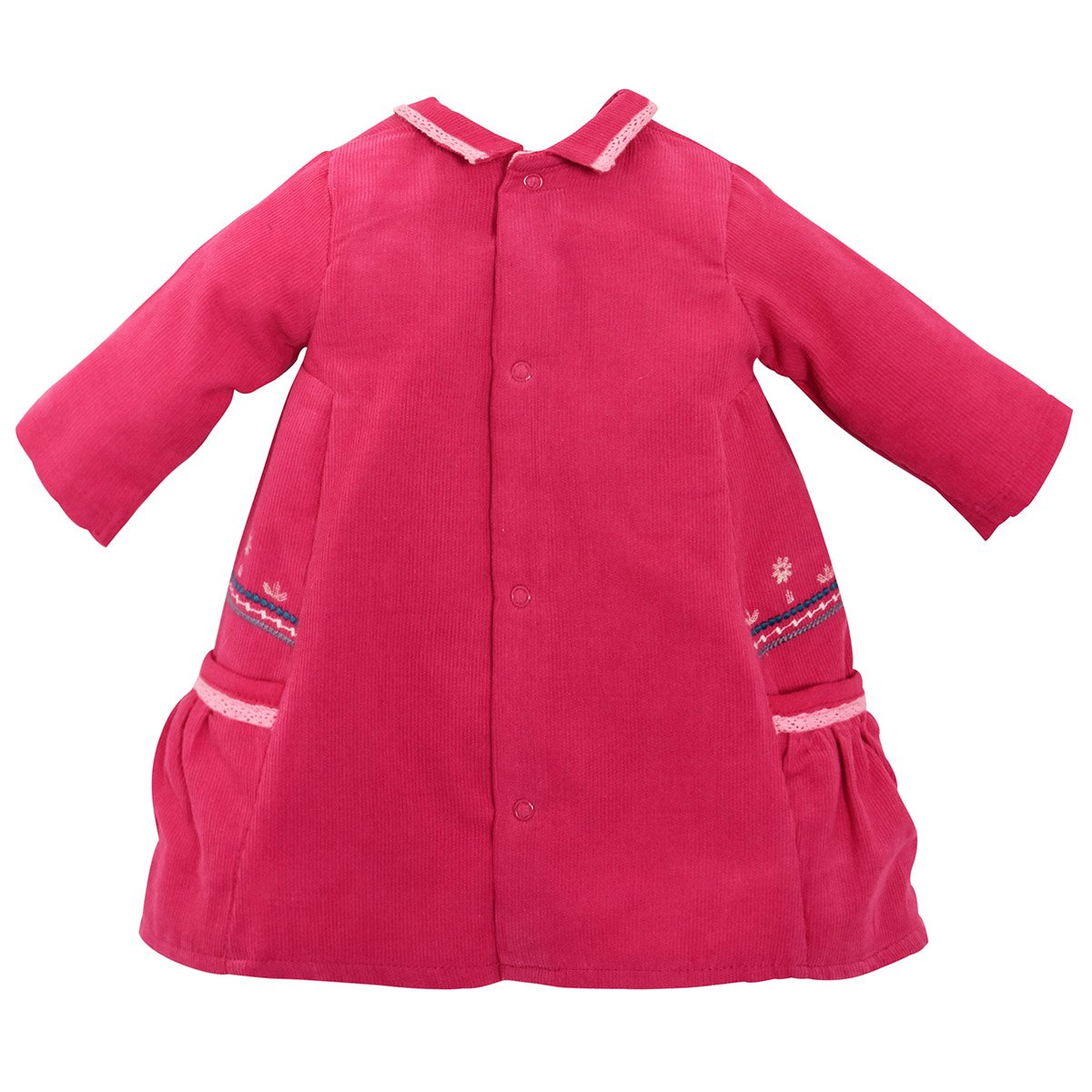Robe + collant bebe fuchsia folklore baby rose, SUCRE D'ORGE