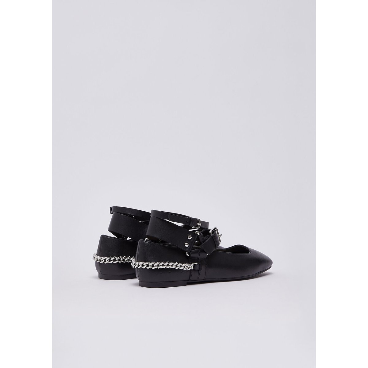 Ballerines en cuir noir, LIU JO