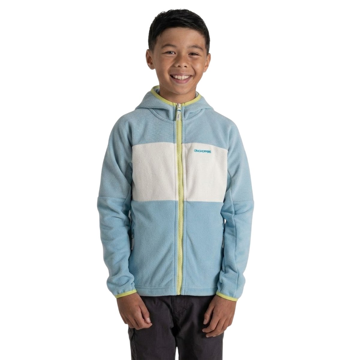 Veste polaire d'extérieur à capuche BINDLOE bleu ciel, CRAGHOPPERS