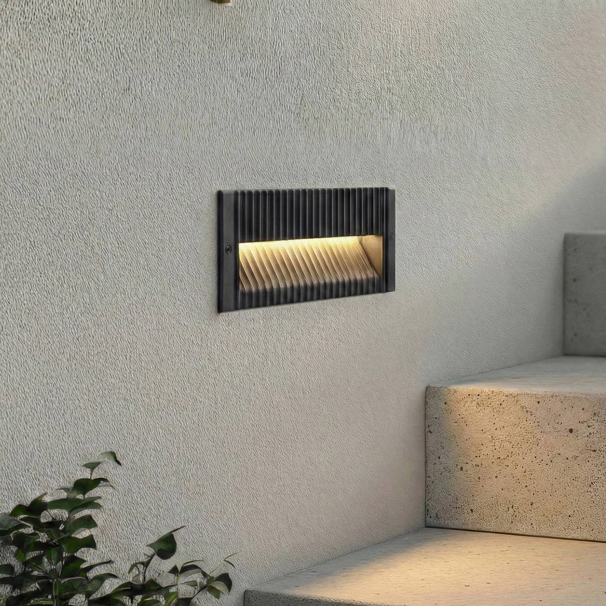 Applique extérieure en aluminium moderneLED anthracite, LUCANDE
