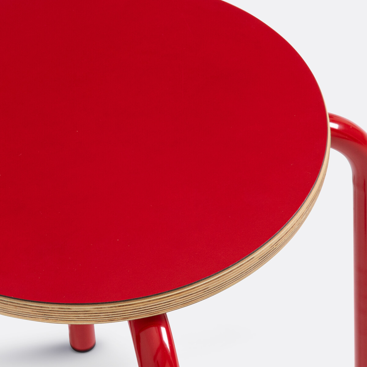 Tabouret bas empilable écolier, Hiba rouge, LA REDOUTE INTERIEURS