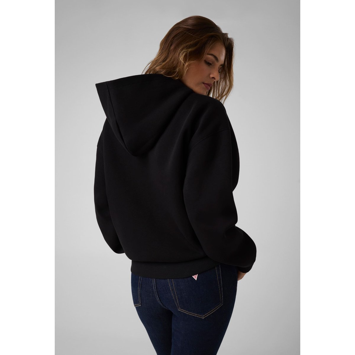 Sweat-Shirt Imprimé Hodeed noir, GUESS