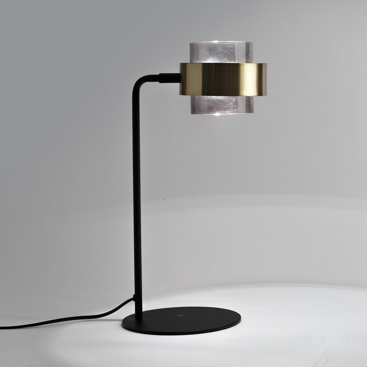 Lampada da tavolo vetro e metallo ferro, Botello nero/ottone, LA REDOUTE INTERIEURS