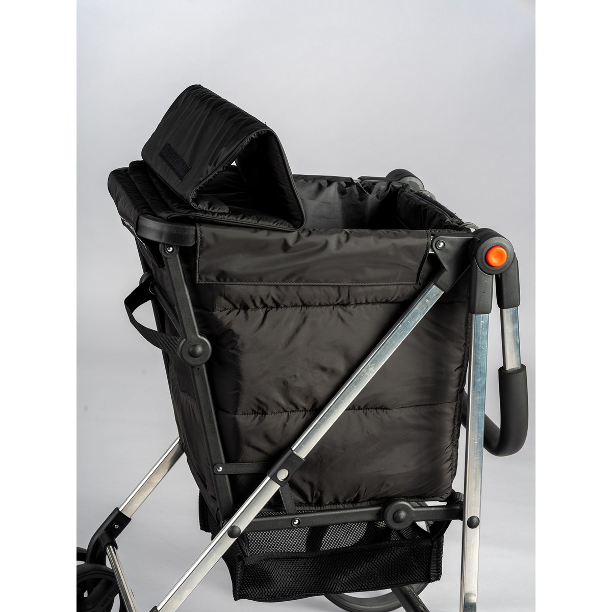 BB BASKET TWEED marine - Chariot de course Pliable - 4 roues - Noir noir, ROLSER