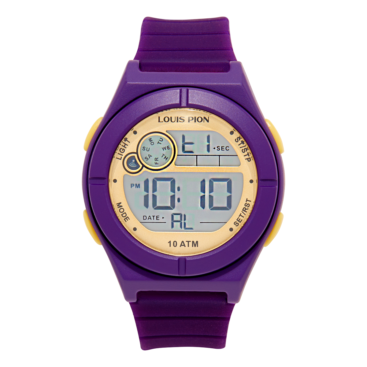 Montre Digital GABY violet doré violet, LOUIS PION