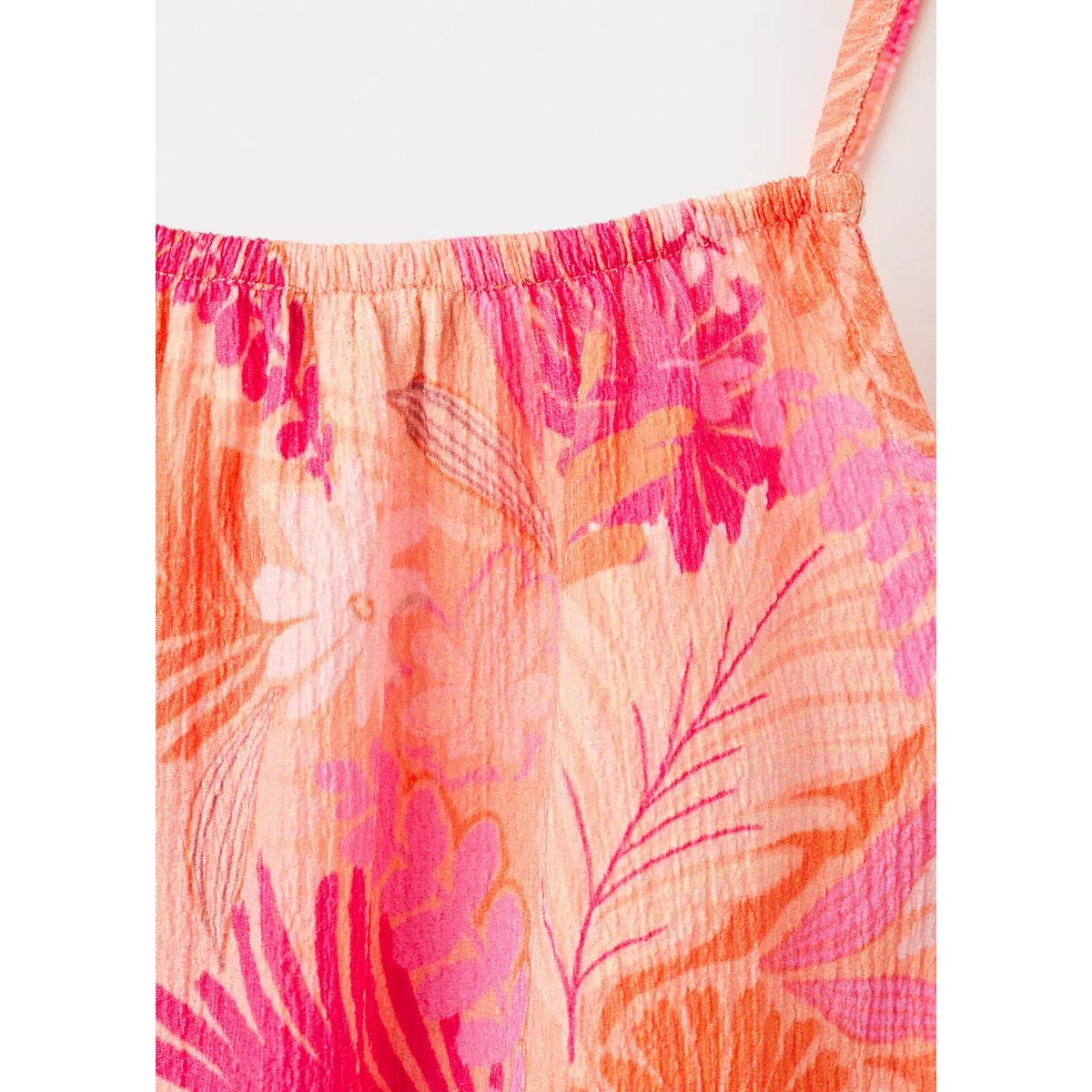 Combinaison en imprimé floral pêche, MANGO KIDS