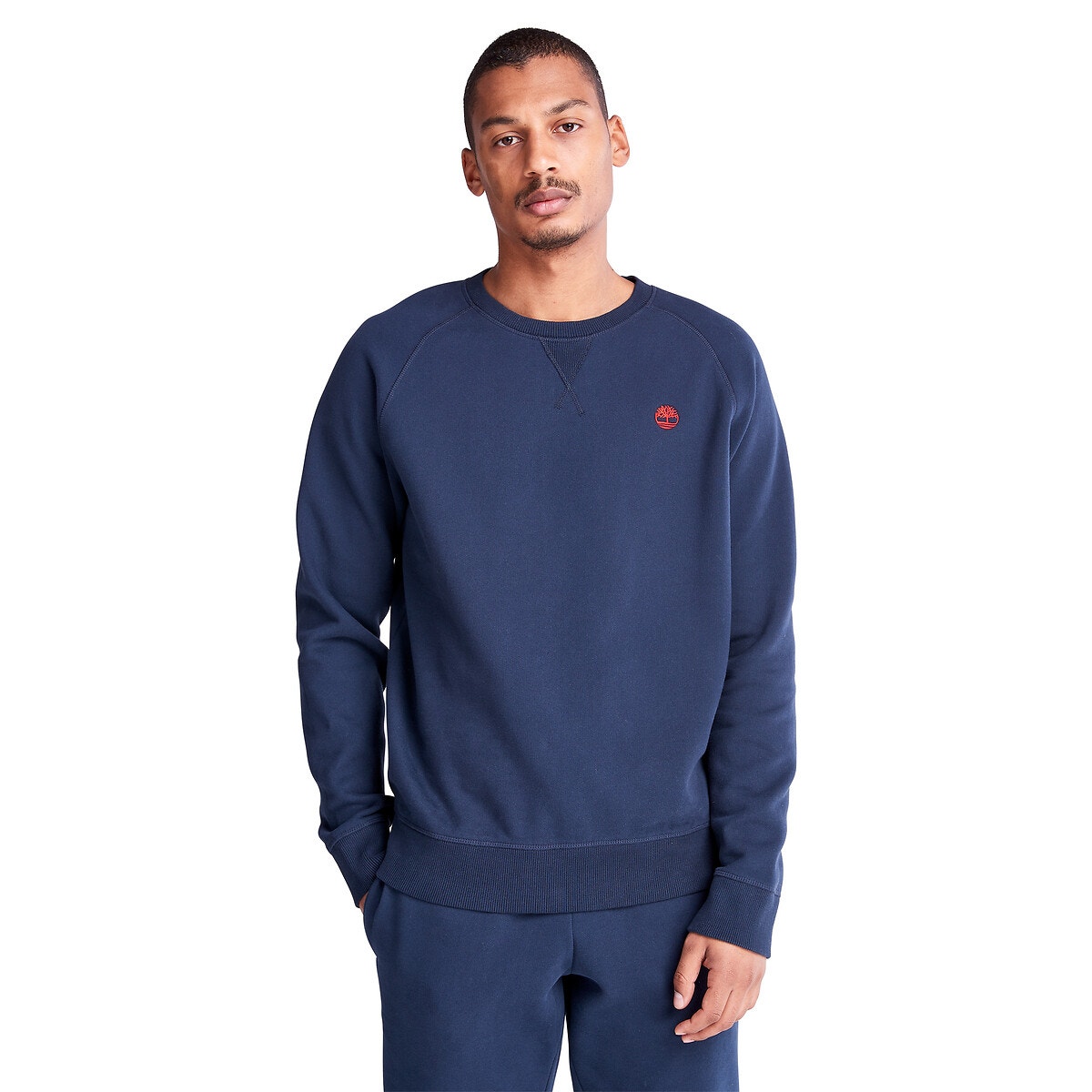 Sweat col rond regular bleu foncé, TIMBERLAND