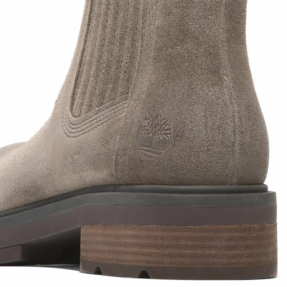 Stivali chelsea in pelle Brimfield Mid marrone, TIMBERLAND