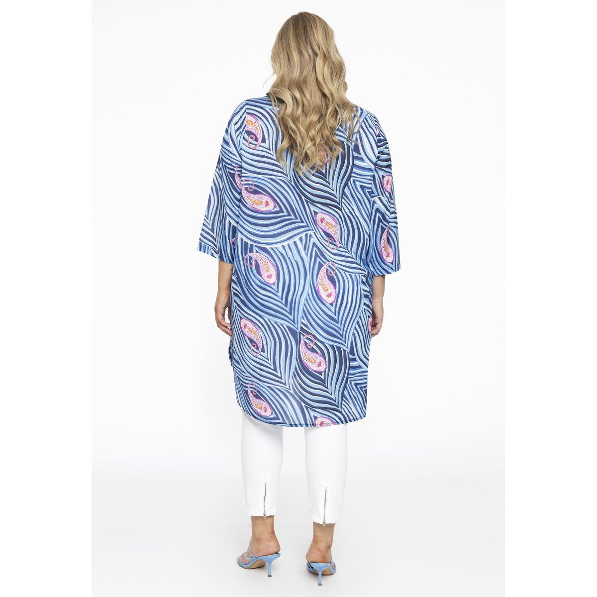 Chemise imprimée paisley bleu, YOEK