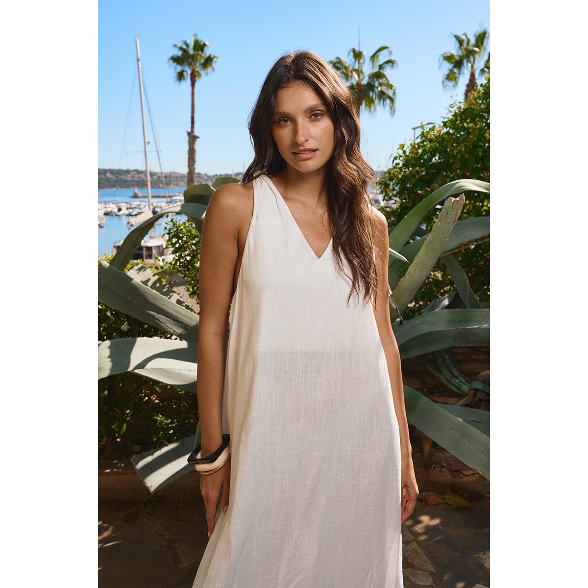Longue robe dos nu noir, MOLLY BRACKEN