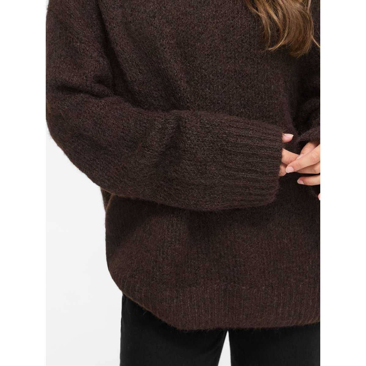 Pull En Maille marron - coffee bean1, VILA