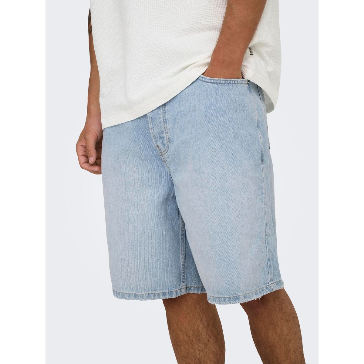 Short En Denim light blue denim, ONLY & SONS