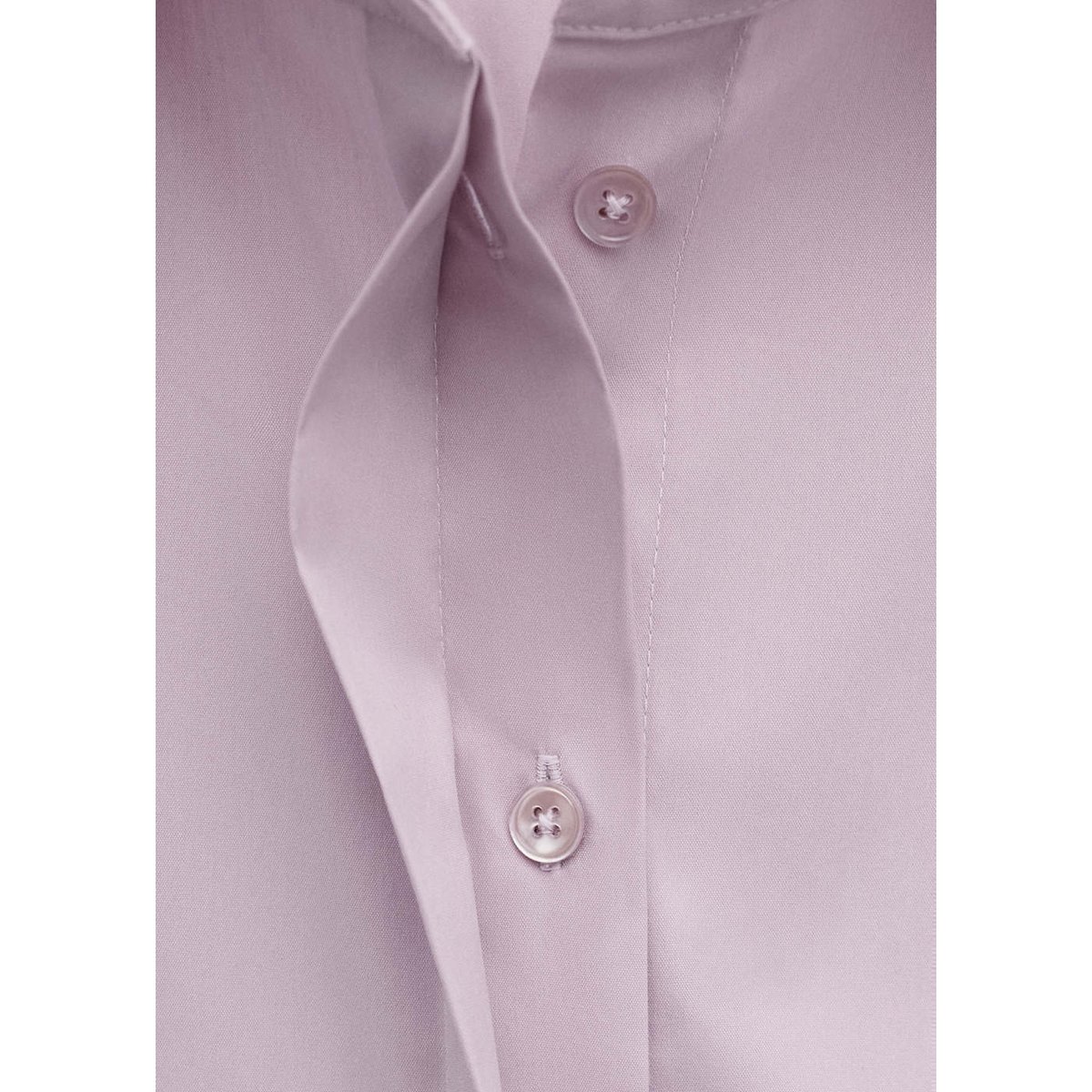 Chemise coton cintrée lilas, MANGO