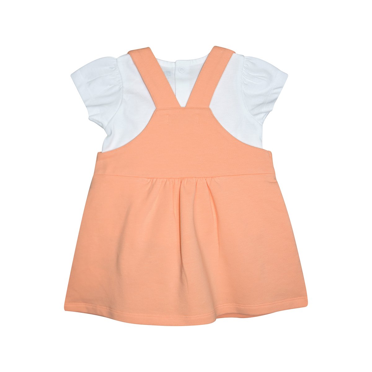Tshirt robe neige maille bebe orange, SUCRE D'ORGE