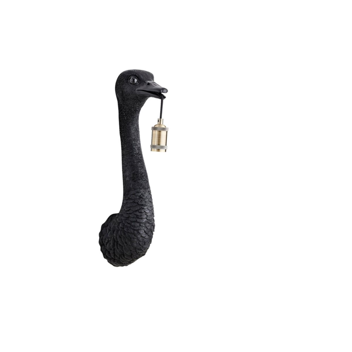 Lampe Murale Plastique OSTRICH noir, LIGHT & LIVING