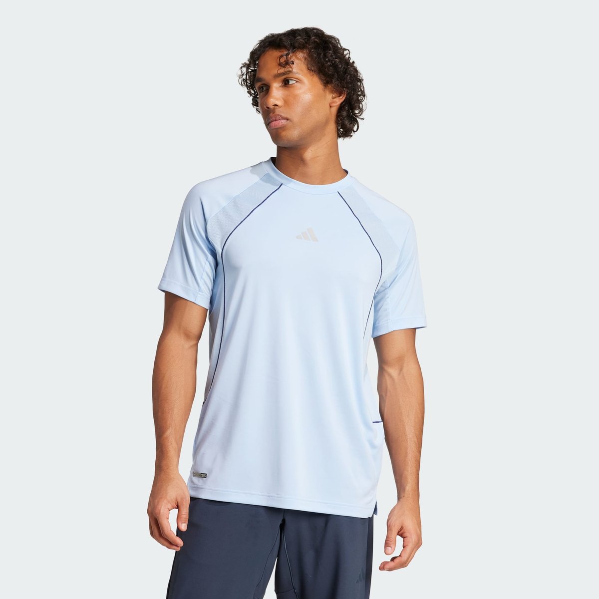 T-Shirt Tech Apparel Climacool T-Shirt Tech Apparel Climacool glow blue, adidas Performance