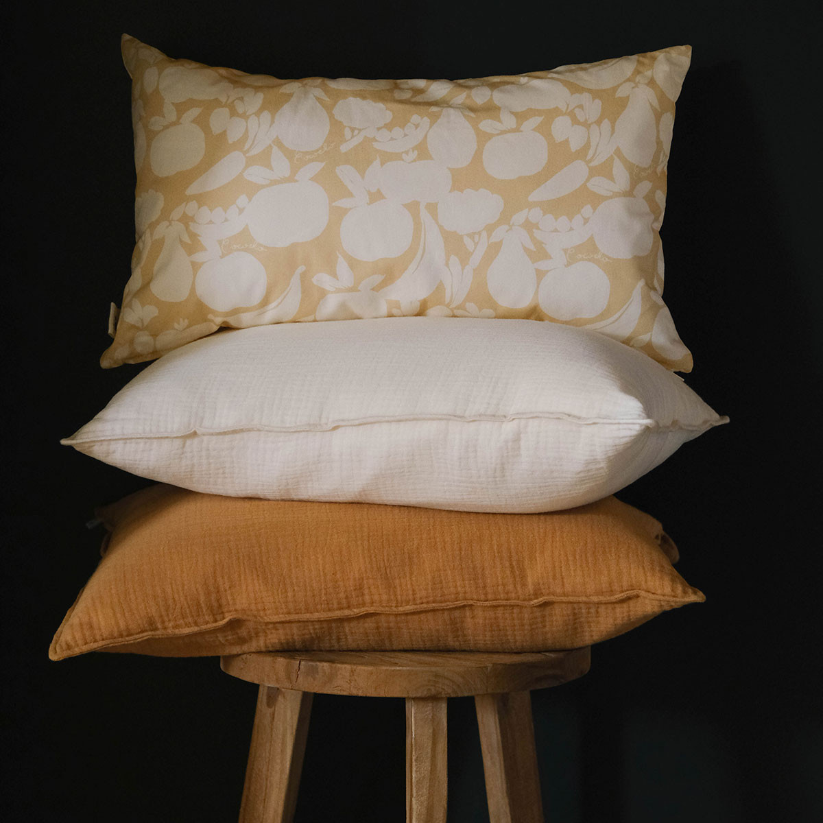Coussin déco en coton bio DELICE multicolore, COCOEKO