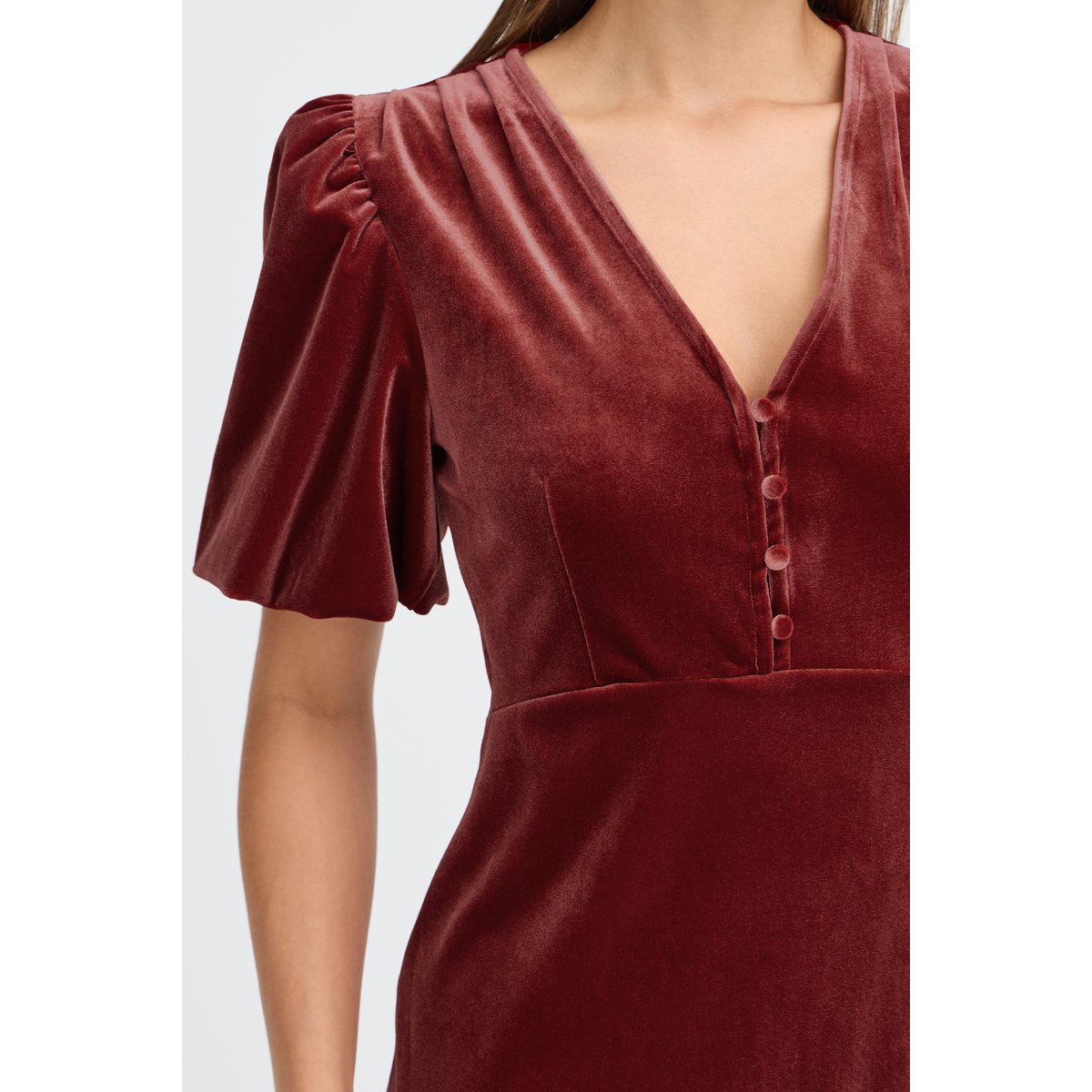 Robe décontractée rouge tomate, B.YOUNG