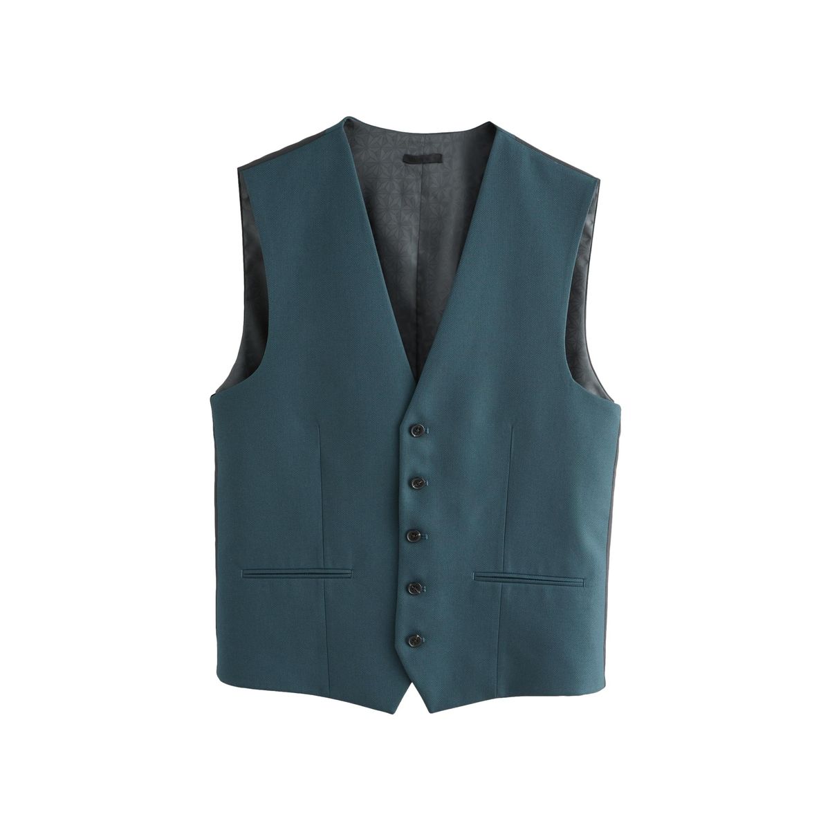 Gilet de costume texturé bleu sarcelle, NEXT