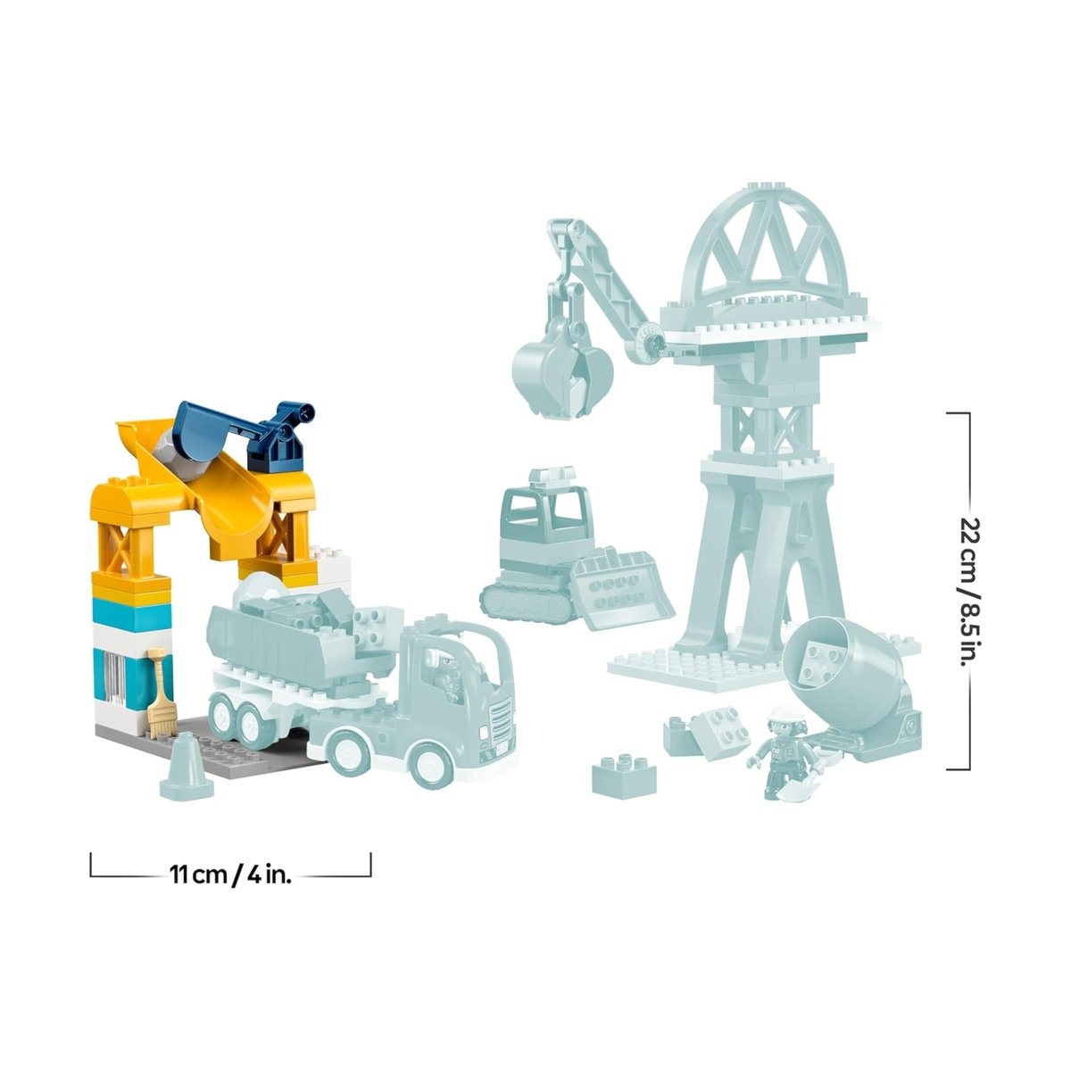 Duplo Le chantier et les véhicules de construction 3-en-1 multicolore, LEGO