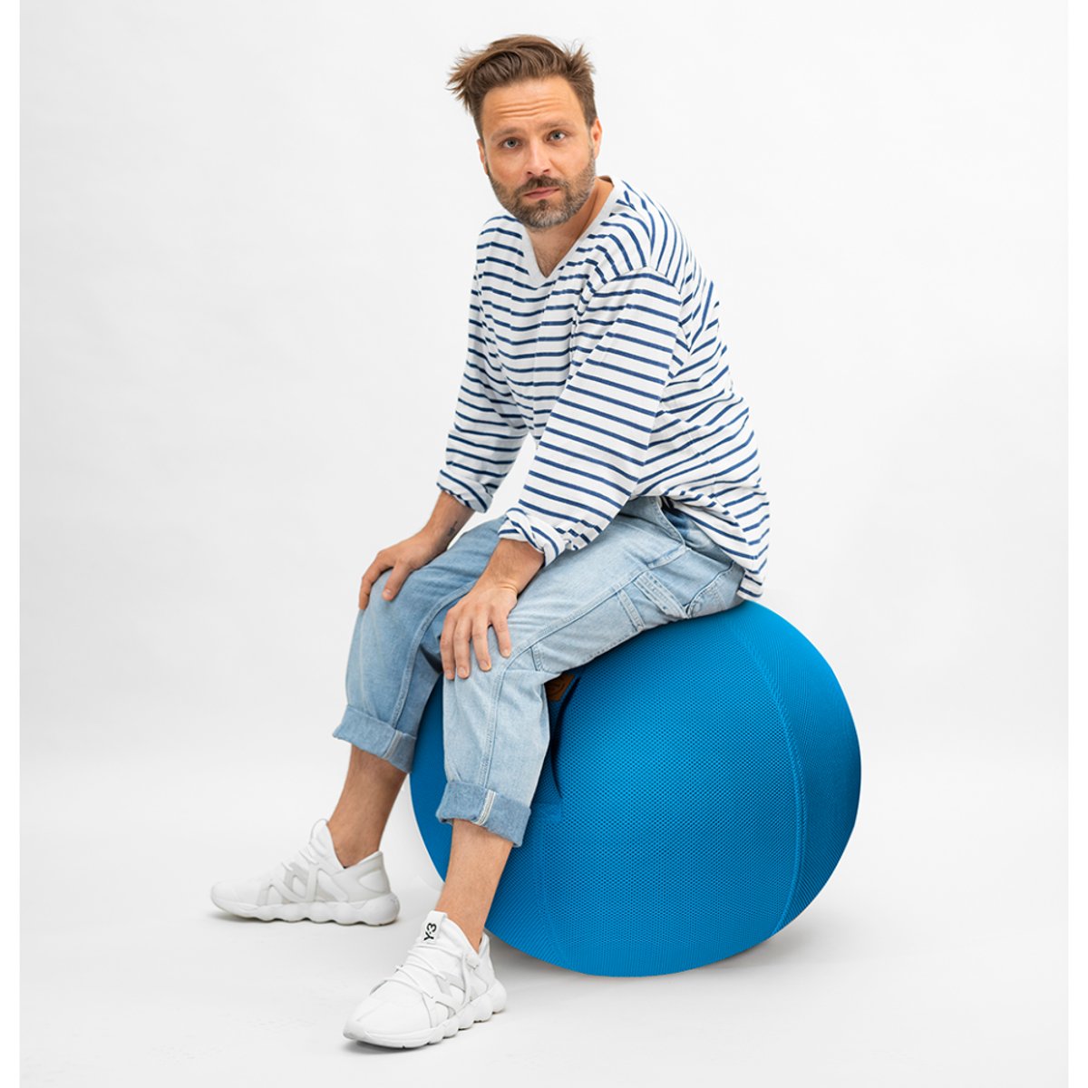 Balle d'assiste SITTING BALL MESH bleu petrole, SITTING POINT