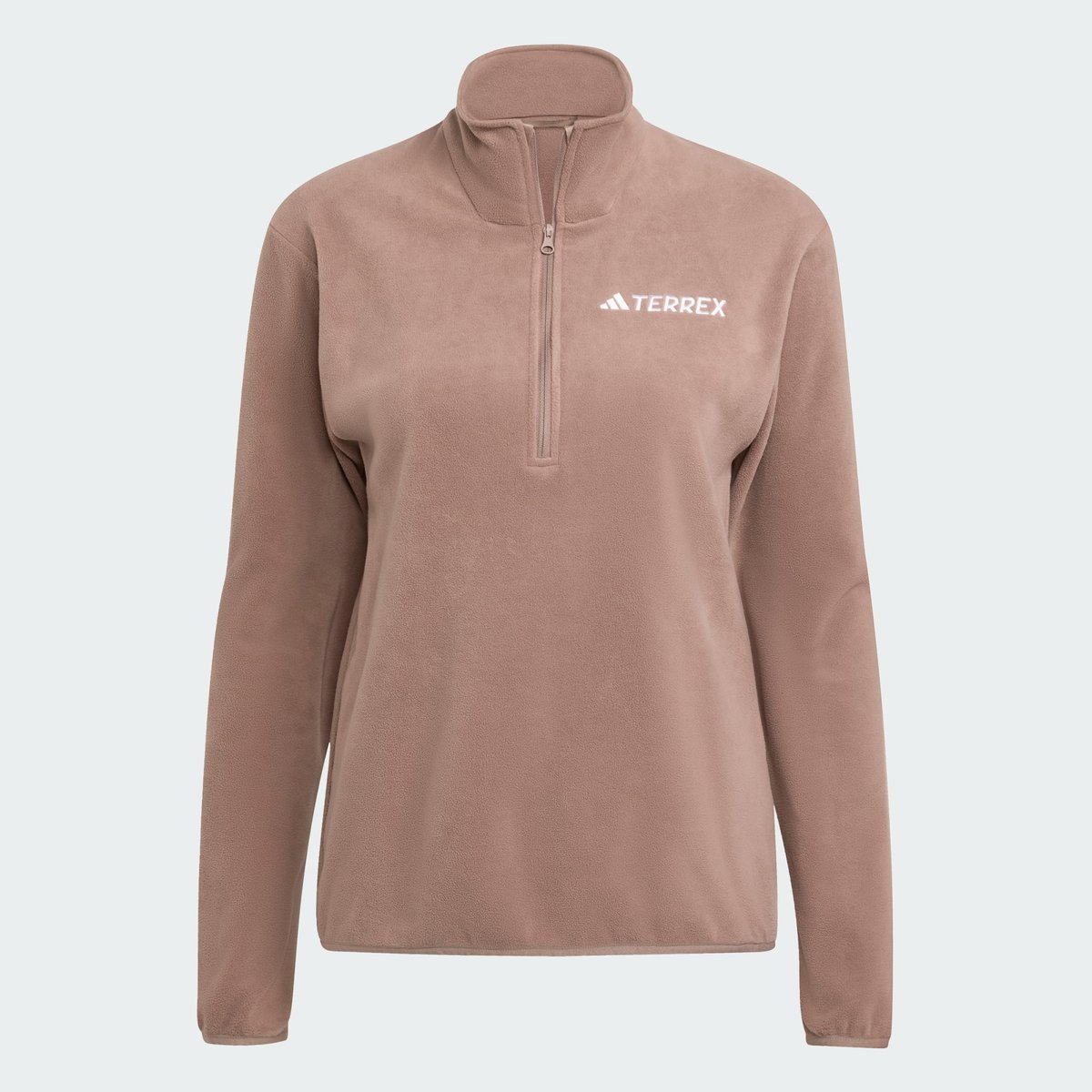 Veste Molleton Demi-Zip Multi Essentials Veste Molleton Demi-Zip Multi Essentials trace brown, adidas Performance