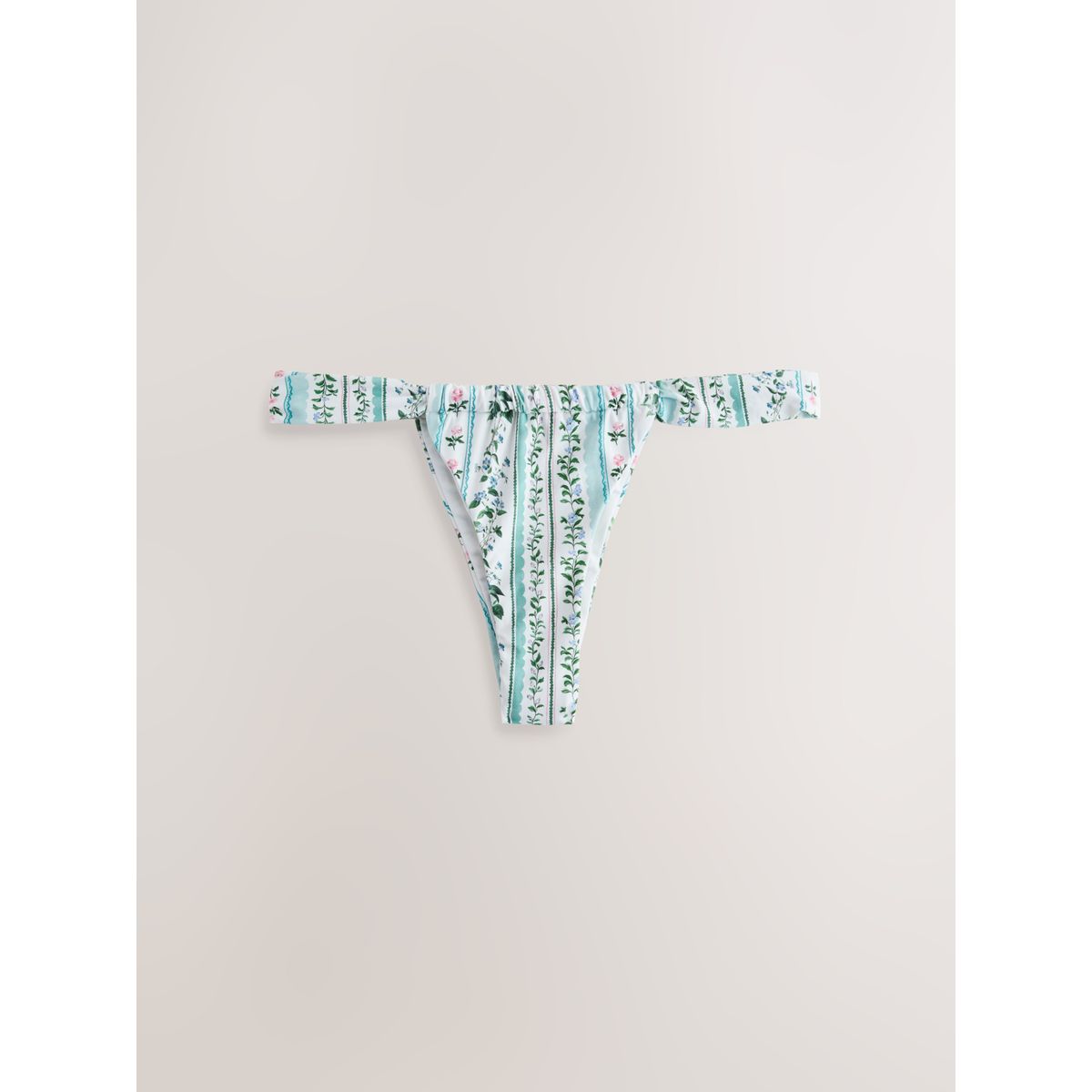 Bas de bikini bleu/écru à fleurs, NEXT
