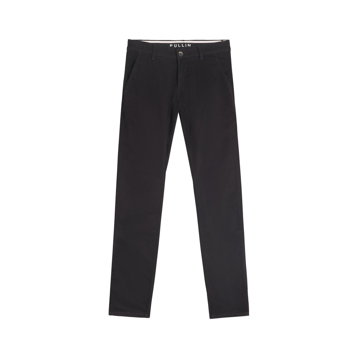 PANTALON CHINO DARK noir, PULLIN
