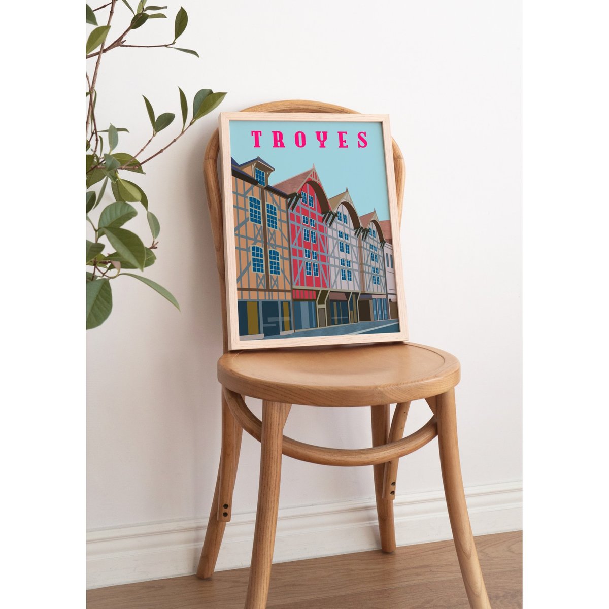 Affiche ville Troyes blanc, L'AFFICHERIE