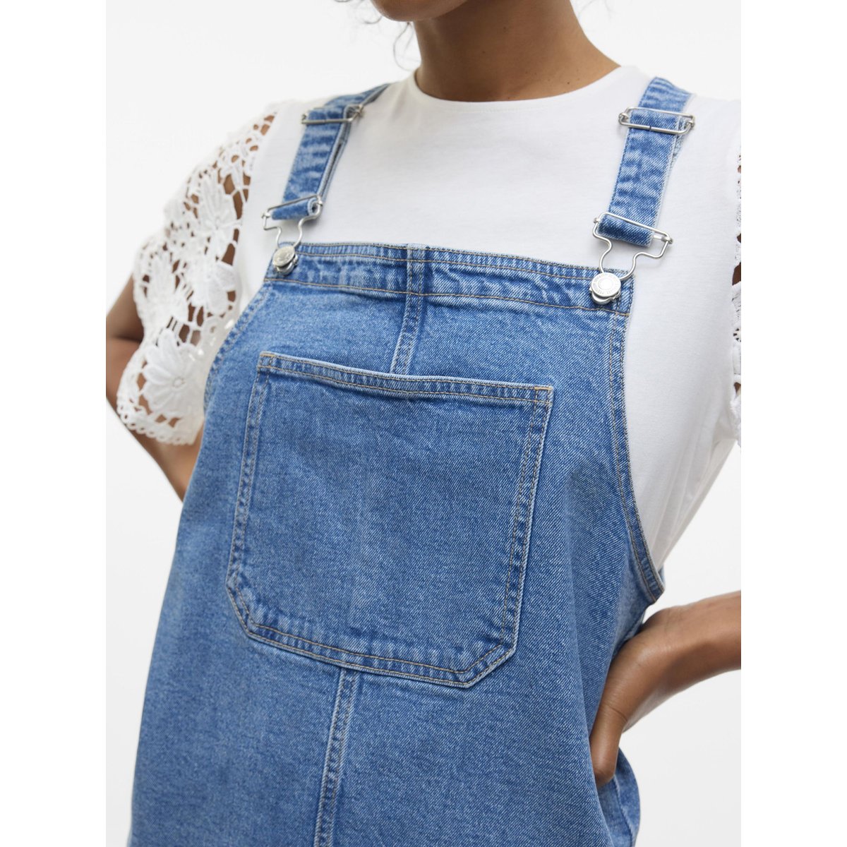 Robe En Denim medium blue denim, VERO MODA