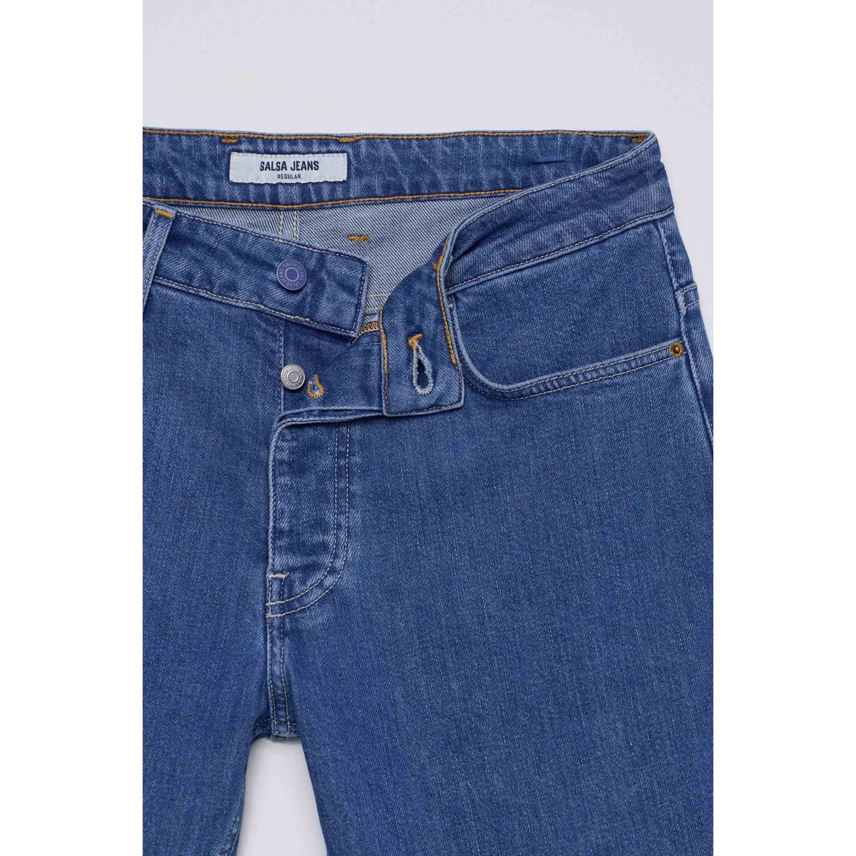 JEAN REGULAR FIT bleu turquoise, SALSA JEANS