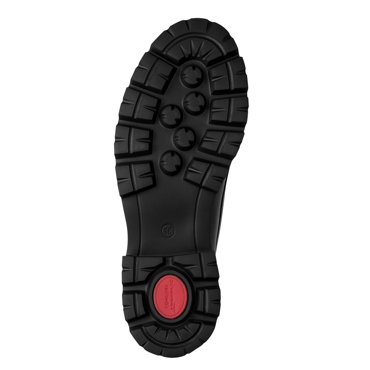 Slipper en cuir noir nappa, TAMARIS