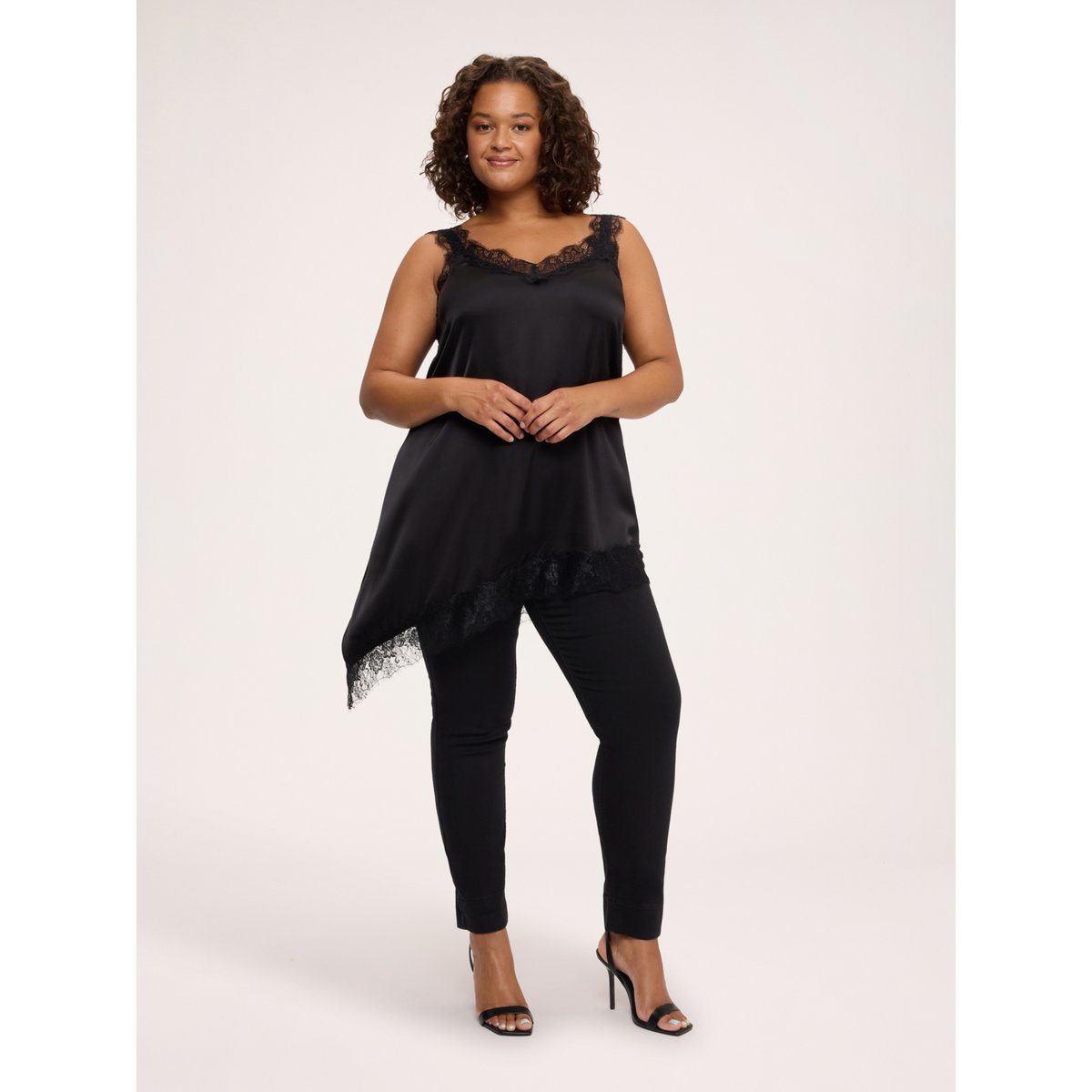 Jeggings noir avec trois boutons noir, FIORELLA RUBINO