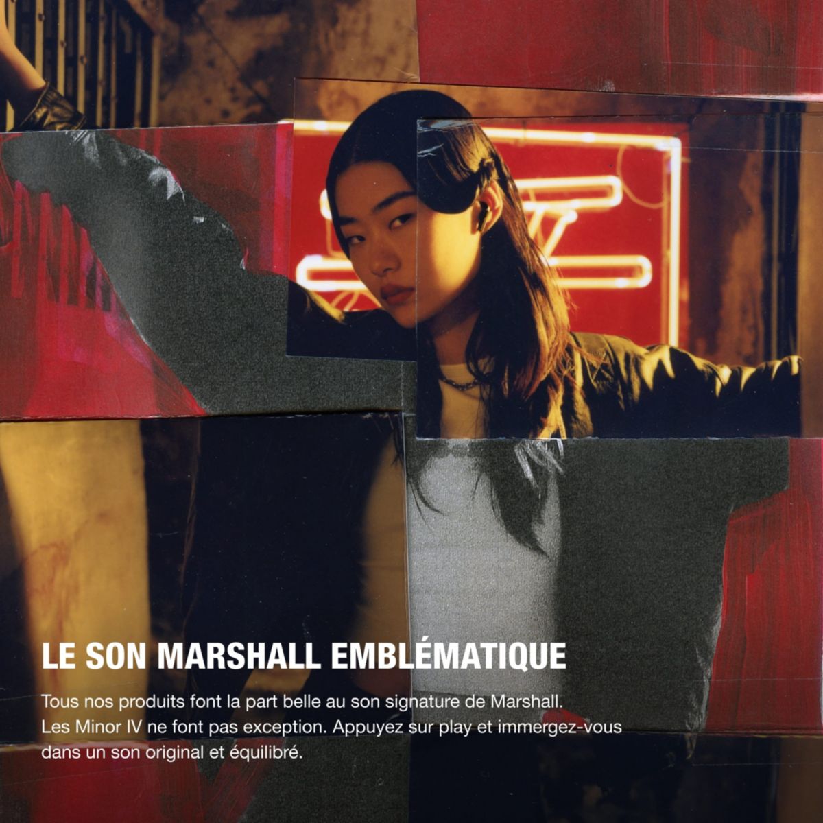Ecouteurs Minor IV noirs - Sans fil, autonomie 30h noir, MARSHALL