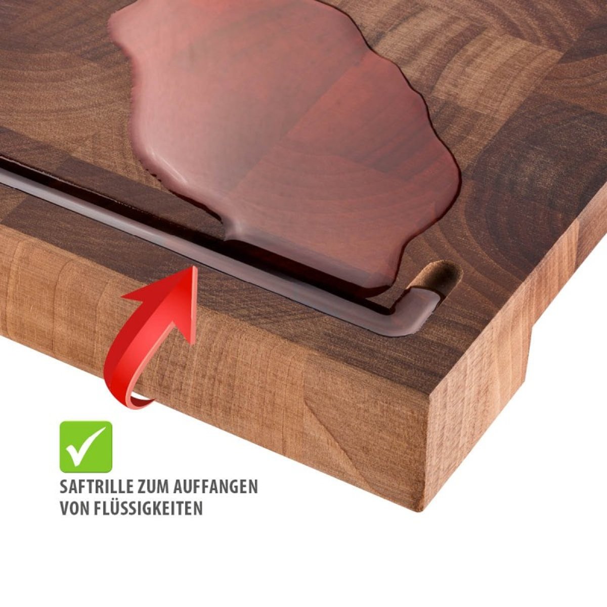 Bloc de hachage ENNO - Bois de Noyer brun, GEFU