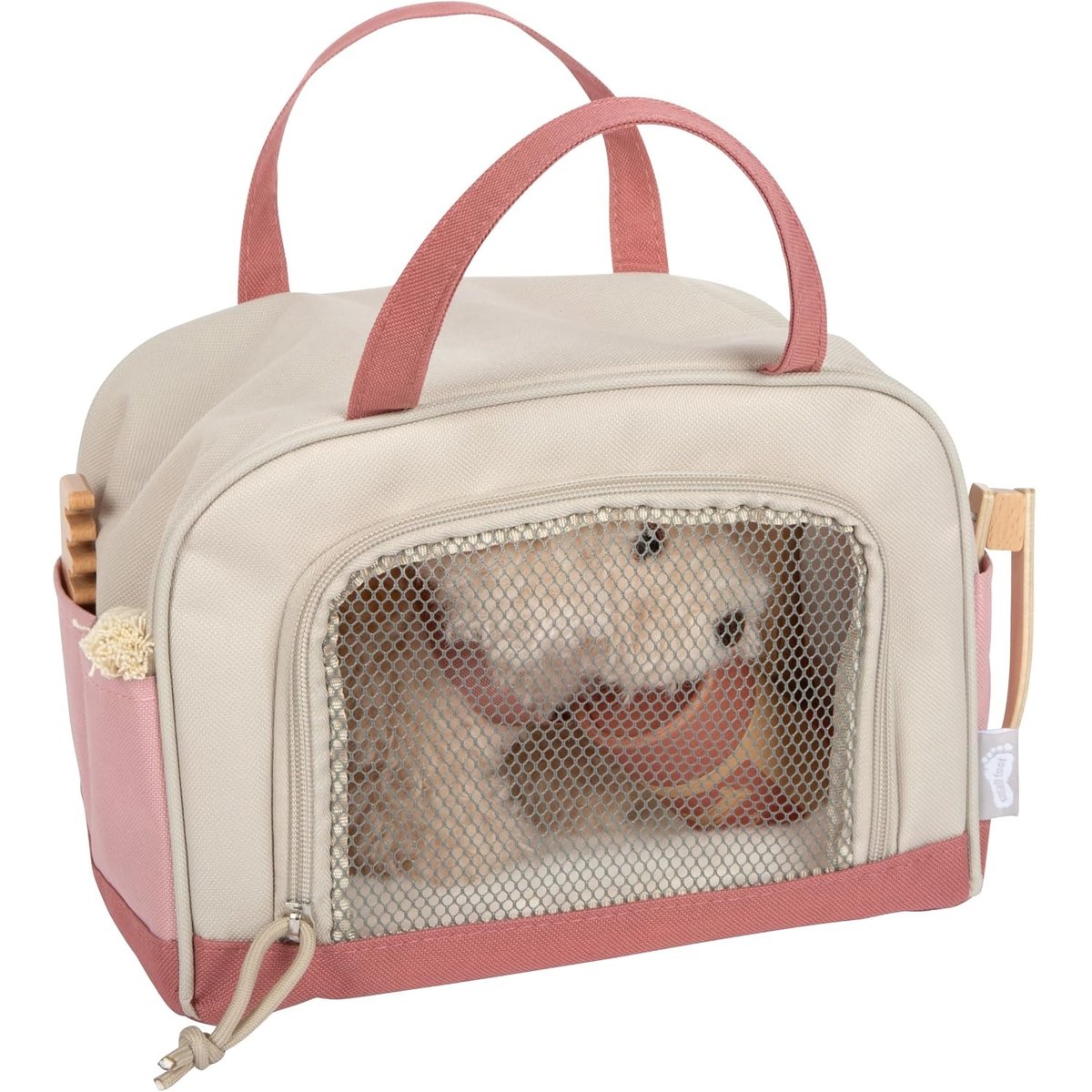 Chien avec sac et kit de soins rose, SMALL FOOT COMPANY