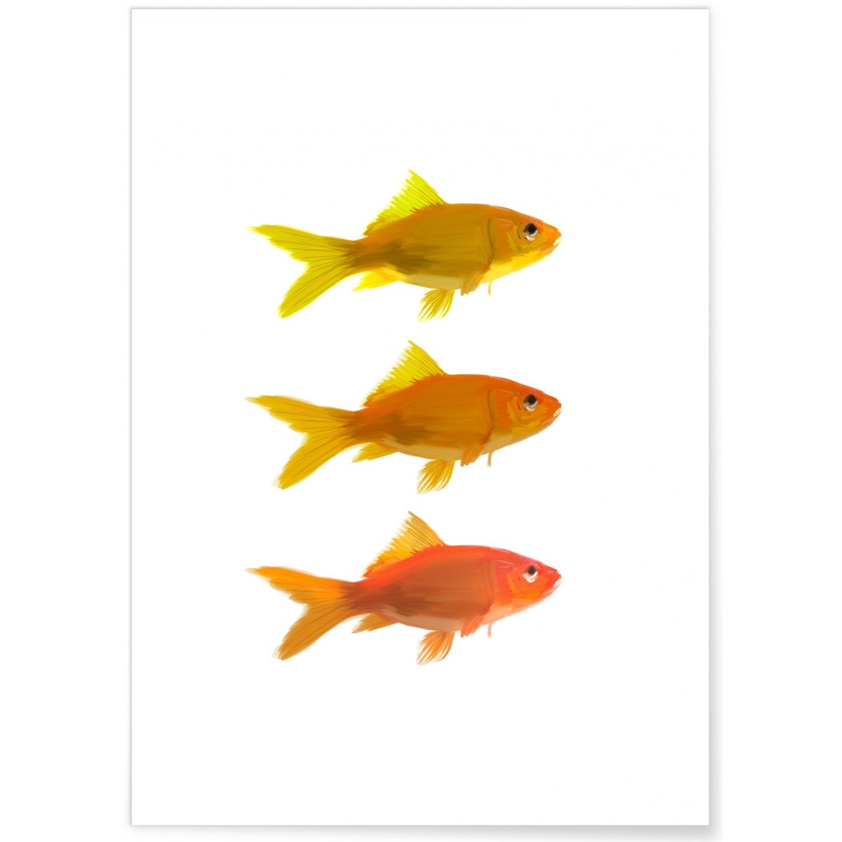 Affiche Fish blanc, L'AFFICHERIE