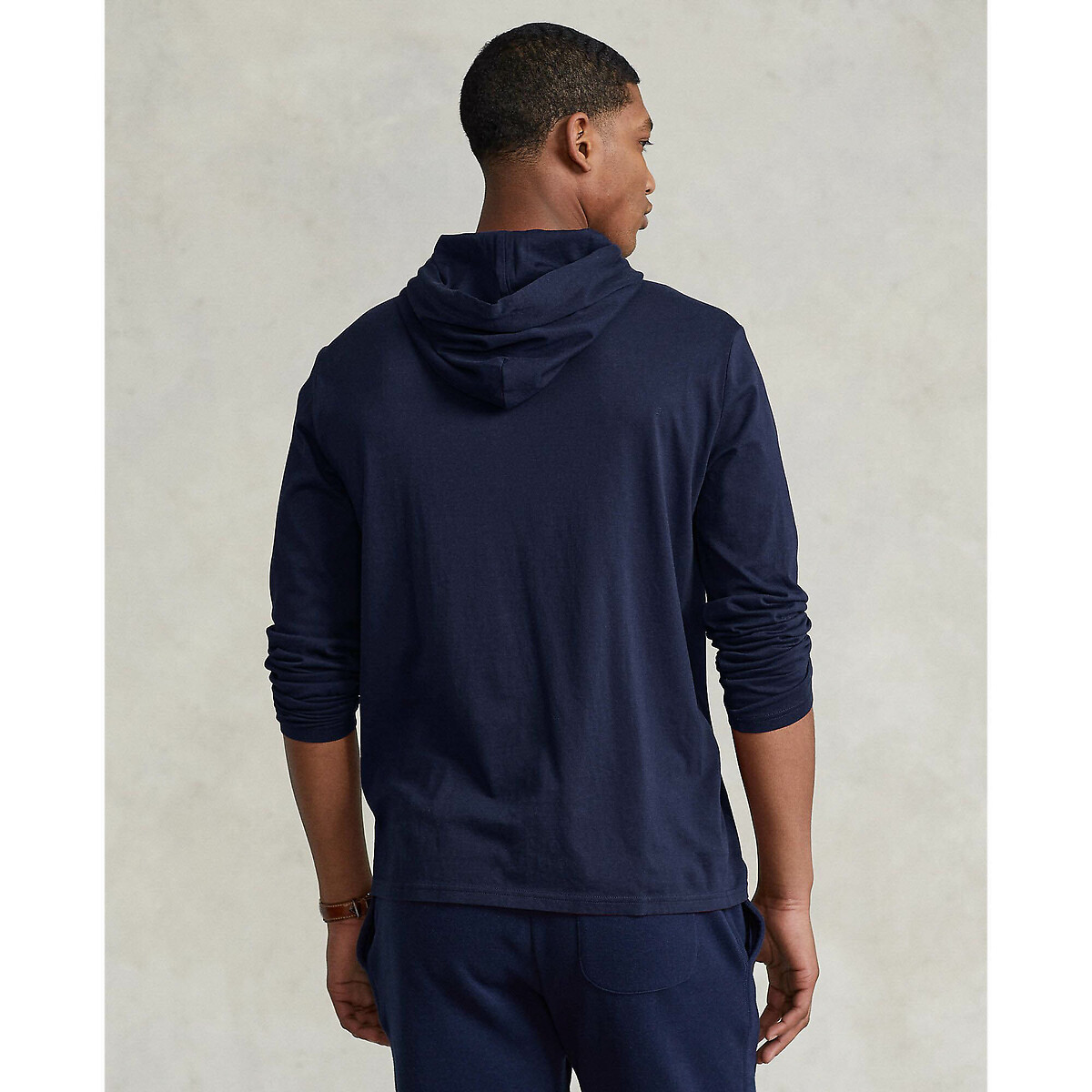 Camisola de mangas compridas, Pony Player bordado marinho, POLO RALPH LAUREN